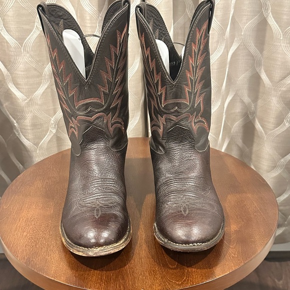 Larry Mahan Men’s Brown Genuine Cowboy Western Boots / Shoes Men's Size: 12D - Picture 2 of 13
